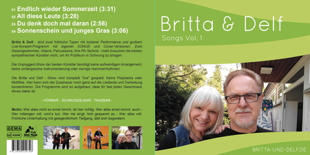 Britta & Delf - neueste CD 2020 - hier das Cover